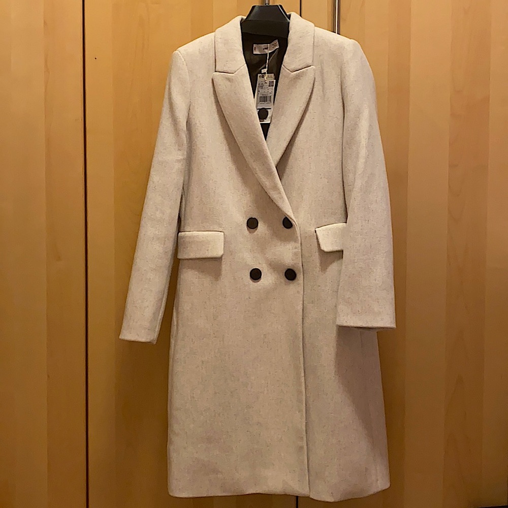 Mango - NEW * Double-breasted wool coat
